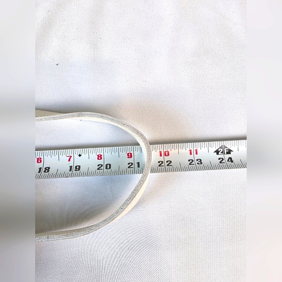 Vintage Coach Taylor 9944 Leather Crossbody White Ivory Glove Tanned Brass Bride - Picture 14 of 16